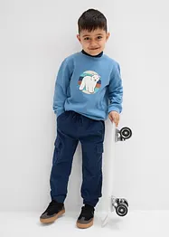 Termo cargo kalhoty Regular Fit bez zapínání, z manšestru s žerzejovou podšívkou, bonprix