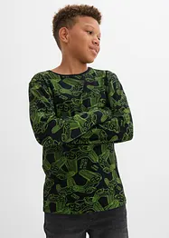 Tričko s dlouhým rukávem z měkké směsi s organickou bavlnou (3 ks v balení), bonprix