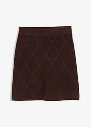 Pletená sukně s copánkovým vzorem, bonprix