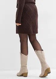 Pletená sukně s copánkovým vzorem, bonprix