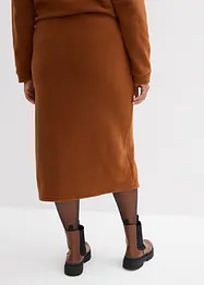 Midi sukně z flísu Polar, bonprix