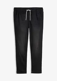 Teplákové džíny bez zapínání, Regular Fit, Straight, bonprix