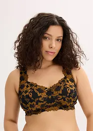 Odlehčující podprsenka bez kostic, s polstrovanými ramínky, bonprix