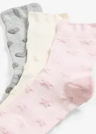 Ponožky s froté vzorem a s neškrtícím lemem (3 ks v balení), Soft Touch, bonprix