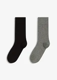 Ponožky se směsí vlny merino s organickou bavlnou (2 ks v balení), bonprix