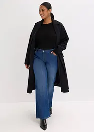 Žebrované tričko z viskózové směsi, bonprix