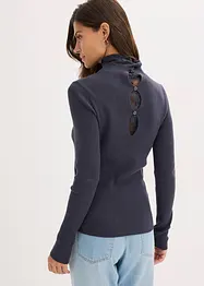 Žebrovaný svetr ze splývavé viskózové směsi, bonprix