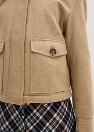 Zimní bunda s vlněným vzhledem, bonprix