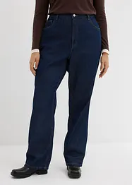 Džíny Straight, High Waist, Long, z organické bavlny, bonprix