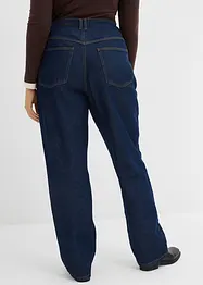 Džíny Straight, High Waist, Long, z organické bavlny, bonprix