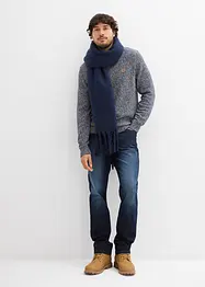 Svetr s kulatým výstřihem, s čistou bavlnou, bonprix