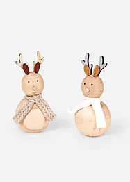 Dekorativní figurka: los (2 ks v balení), bonprix
