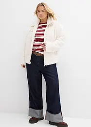 Oversize tričko s dlouhým rukávem z čisté bavlny, bonprix