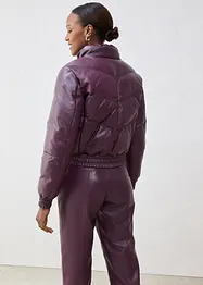 Kožená prošívaná bunda z nappa jehnětiny, bonprix