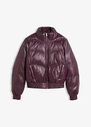 Kožená prošívaná bunda z nappa jehnětiny, bonprix