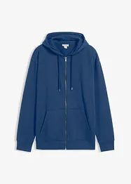 Mikina na zapínání s kapucí, s čistou bavlnou, Loose Fit, bonprix