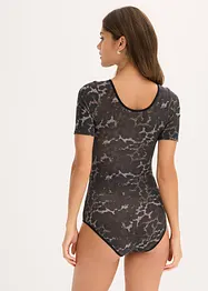 Body s polovičními rukávy, z modalu s krajkou, bonprix