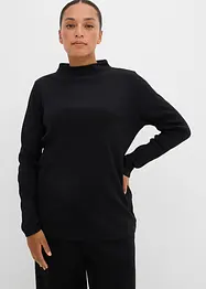 Triko s dlouhým rukávem, z žebrovaného materiálu, bonprix