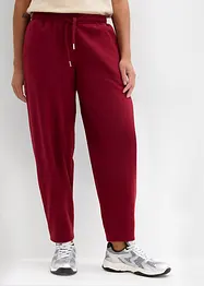 Teplákové kalhoty typu Barrel z čisté organické bavlny, bonprix