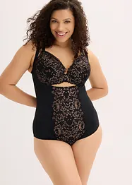 Stahovací body s lehkým tvarujícím efektem a třpytivou přízí, bonprix