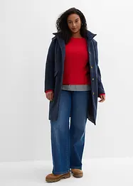 Svetr s halenkovou vsadkou, bonprix