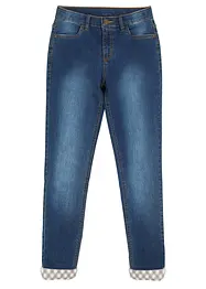 Termo džíny s flanelovou podšívkou, pro dívky, bonprix