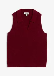 Svetr bez rukávů s vlnou alpaka, bonprix