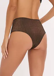 Maxi brazilské kalhotky z třpytivého materiálu, bonprix