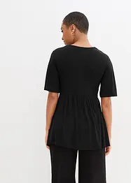 Tričko s áčkovým střihem, krátký rukáv, bonprix