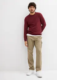 Strečově cargo termokalhoty Regular Fit, Straight, bonprix