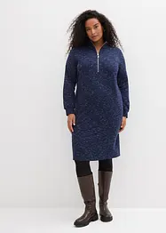 Mikinové šaty s límečkem na zip, bonprix