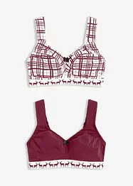 Podprsenka bez kostic, s bavlnou (2 ks v balení), bonprix