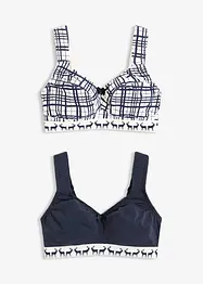 Podprsenka bez kostic, s bavlnou (2 ks v balení), bonprix