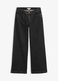 Džíny Wide Leg, Mid Waist, plná délka, bonprix