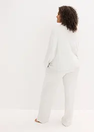 Domácí souprava z měkkého žebrovaného materiálu, oversize, bonprix