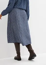 Midi sukně ze splývavé viskózy, bonprix