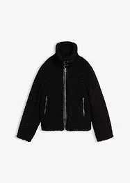 Bunda z umělé kožešiny z plyšového flísu, bonprix