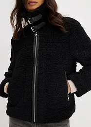 Bunda z umělé kožešiny z plyšového flísu, bonprix