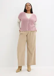 Pletená vesta s ozdobnými knoflíky a podílem vlny, bonprix