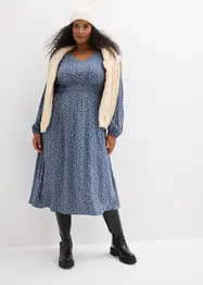 Midi šaty ze splývavé viskózy, bonprix