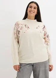 Oversized svetr s pajetkami, bonprix