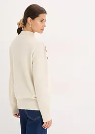 Oversized svetr s pajetkami, bonprix