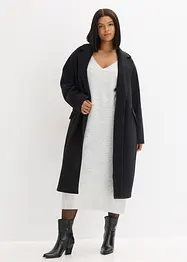 Oversize pletené šaty v délce midi, bonprix