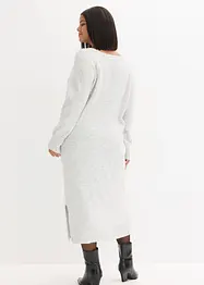 Oversize pletené šaty v délce midi, bonprix