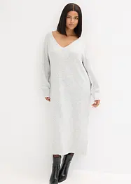 Oversize pletené šaty v délce midi, bonprix