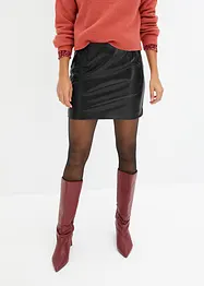 Krátká sukně z umělé kůže, bonprix