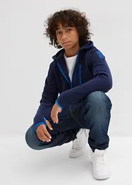 Flísová bunda s kontrastními detaily, bonprix