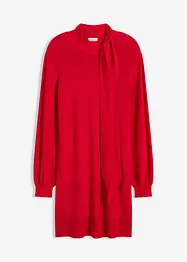Pletené šaty s mašlí, z měkké viskózové směsi, bonprix