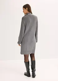 Pletené šaty s mašlí, z měkké viskózové směsi, bonprix