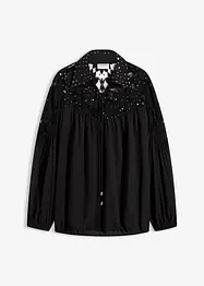 Halenka bez zapínání, s krajkou, bonprix